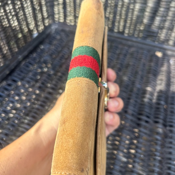Gucci wallet suede Sherry line vintage wallet - Picture 5 of 16